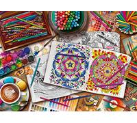 Buffalo Games - Aimee Stewart - Coloring Days - Puzzle de 1000 pièces pour adultes - Puzzle stimulant parfait pour les soirées de jeu - La taille du puzzle fini est de 68 x 50 cm