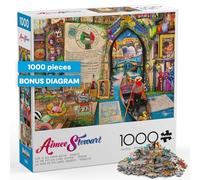 Buffalo Games - Aimee Stewart Life is an Open Book de 1000 pièces - Puzzle de Venise stimulant et coloré pour adultes - Pièces découpées avec précision, belles œuvres d'art et des heures de plaisir