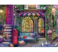 Buffalo Games Aimee Stewart - Love Letters Chocolate Shoppe - Puzzle de 1000 pièces pour Adultes - Puzzle Stimulant Parfait pour Les soirées de Jeu - Taille finie : 68 x 50 cm