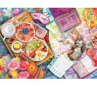 Buffalo Games - Aimee Stewart - Petit déjeuner au lit - Puzzle de 1000 pièces