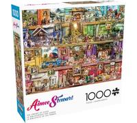 Buffalo Games - Aimee Stewart - The Library of Dogs - Puzzle de 1000 pièces pour adultes - Puzzle stimulant parfait pour les soirées de jeu - Taille finie : 68 x 50 cm