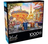 Buffalo Games - Angelo Bonito - Carrousel de Paris - Puzzle de 1000 pièces pour adultes - Puzzle stimulant parfait pour les soirées de jeu - Taille finie : 68 x 50 cm