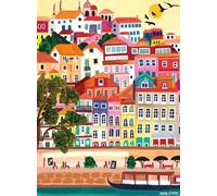 Buffalo Games - Bonjour - Porto Portugal - Puzzle de 1000 pièces pour Adultes - Puzzle Stimulant Parfait pour Les soirées de Jeu