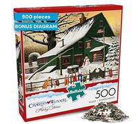 Buffalo Games - Charles Wysocki - Cocoa Break at The Copperfields - Puzzle Stimulant de 500 pièces pour Adultes, Parfait pour Les soirées de Jeu, Taille finie : 68 x 50,2 cm