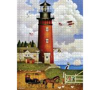 Buffalo Games Charles Wysocki - Daddy's Coming Home - Puzzle de 1000 pièces pour Adultes - Puzzle Stimulant Parfait pour Les soirées de Jeu