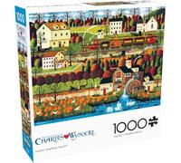 Buffalo Games - Charles Wysocki - Honey Pumpkin Valley - Puzzle de 1000 pièces pour Adultes - Puzzle Stimulant Parfait pour Les soirées de Jeu - La Taille finie est de 68 x 50 cm