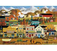 Buffalo Games - Charles Wysocki - Pete's Gambling Hall - Puzzle de 2000 pièces pour Adultes - Puzzle Stimulant Parfait pour Les soirées de Jeu - Taille finie : 38,50 x 26,50 cm