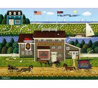 Buffalo Games - Charles Wysocki - Red Whale Inn - Puzzle de 1000 pièces pour Adultes - Puzzle Stimulant Parfait pour Les soirées de Jeu - La Taille finie est de 68 x 50 cm