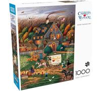 Buffalo Games - Charles Wysocki - Secret Passage Inn - Puzzle de 1000 pièces pour Adultes - Puzzle Stimulant Parfait pour Les soirées de Jeu - Taille finie : 68 x 50 cm