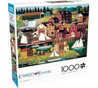 Buffalo Games - Charles Wysocki - The Cambridge - Puzzle de 1 000 pièces pour adultes, stimulant parfait pour les soirées jeu, la taille finie est de 68 x 50 cm