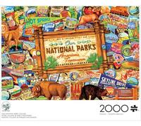 Buffalo Games - Puzzle 2000 pièces Kate Ward Thacker Collage de nos Parcs nationaux - 38,5×26,5 cm