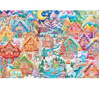 Buffalo Games - Cookietown coloré - Puzzle de 2000 pièces pour adultes - Puzzle stimulant parfait pour les soirées de jeu - La taille du puzzle fini est de 98,5 x 67,5 cm