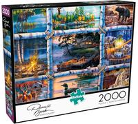 Buffalo Games - Darrell Bush - Darrell Bush - North Country - Puzzle de 2000 pièces pour adultes - Puzzle stimulant parfait pour les soirées de jeu - Taille finie : 38,50 x 26,50 cm