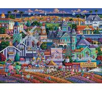 Buffalo Games - Dowdle - Carlsbad - Puzzle de 1000 pièces pour adultes - Puzzle stimulant parfait pour les soirées de jeu - La taille du puzzle fini est de 68 x 50 cm