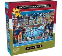 Buffalo Games - Dowdle - Noël dans la Ville Natale - Puzzle de 1000 pièces pour Adultes - Puzzle Stimulant Parfait pour Les soirées de Jeu - La Taille finie est de 68 x 50 cm