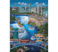 Buffalo Games - Eric Dowdle - Niagara Falls - Puzzle Stimulant de 1 000 pièces pour Adultes, pour Les soirées de Jeu, Taille finie : 68 x 50 cm