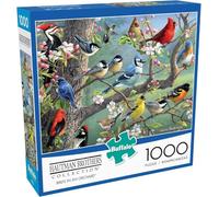 Buffalo Games - Frères Hautman - Oiseaux dans un verger - Puzzle de 1000 pièces