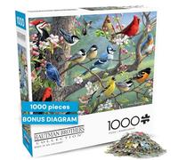 Buffalo Games – Puzzle Frères Hautman : Oiseaux dans un verger – 1000 pièces