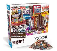 Buffalo Games - Hershey - Collage Doux de Hershey - Puzzle de 1000 pièces pour Adultes - Puzzle Stimulant Parfait pour Les soirées de Jeu - La Taille finie est de 68 x 50 cm
