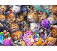 Buffalo Games - Jeff Haynie - Cat Nap - 750 Piece Jigsaw Puzzle for Adults - Challenging Puzzle Perfect for Game Nights - Finished Size is 24.00 x 18.00