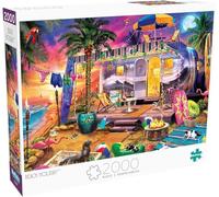 Buffalo Games - Jeff Haynie - Vacances à la plage - Puzzle de 2000 pièces pour adultes - Puzzle stimulant parfait pour les soirées de jeu - Taille finie : 98,5 x 67,5 cm