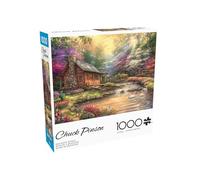 Buffalo Games Jigsaw Puzzle pour Adultes de 1000 pièces Chuck Pinson Brookside Retreat, avec Affiche de référence, Amusant, Unique et Stimulant pour Toutes Les capacités, Grand 68 x 50,2 cm