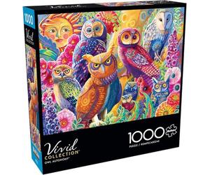 Buffalo Games - Laura Audi - Owl Autonomy - Puzzle de 1000 pièces pour Adultes - Puzzle Stimulant Parfait pour Les soirées de Jeu - Taille finie : 68 x 50 cm