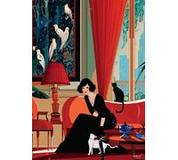 Buffalo Games - Laura El - Ophelia - Puzzle de Grande Taille pour Adultes - Puzzle Stimulant Parfait pour Les soirées de Jeu - La Taille finie est de 54 x 38 cm