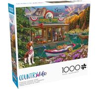 Buffalo Games - Lena - Country Life - Floating Country Store - Puzzle de 1000 pièces pour Adultes - Puzzle Stimulant Parfait pour Les soirées de Jeu - Taille finie : 68 x 50 cm