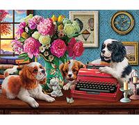 Buffalo Games - Les Chiens de l'écrivain - Puzzle de 750 pièces