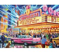 Buffalo Games - Nuit et Jour - Steve Crisp - Cinéma des années 1960 - Puzzle de 1000 pièces pour Adultes - Puzzle Stimulant Parfait pour Les soirées de Jeu - Taille finie : 68 x 50 cm