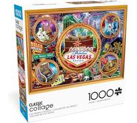 Buffalo Games - P.D. Moreno - Las Vegas Collage - 1000 Piece Jigsaw Puzzle for Adults Challenging Puzzle Perfect for Game Nights - Finished Size is 26.75 x 19.75