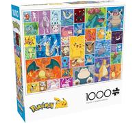 Buffalo Games Pokémon - Cadres - Puzzle de 1000 pièces pour Adultes - Puzzle Stimulant Parfait pour Les soirées de Jeu - 1000 pièces - Taille finie : 68 x 50 cm, Taille L