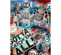 Buffalo Games Pokémon - Pokémon Squirtle Evolution Graffiti - Puzzle de 1000 pièces pour Adultes - Puzzle Stimulant Parfait pour Les soirées de Jeu