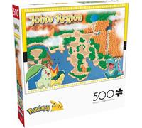 Buffalo Games - Pokémon - Région de Johto - Puzzle de 500 pièces pour Adultes - Puzzle Stimulant Parfait pour Les soirées de Jeu