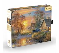 Buffalo Games Puzzle de 1000 pièces - Brume d'automne - Abraham Hunter - Collection Premium Gold - Puzzle cadeau pour adultes - Pièces découpées avec précision