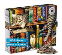 Buffalo Games - Charles Wysocki - Frederick The Literate - Puzzle de 1000 pièces pour adultes - Puzzle stimulant parfait pour les soirées de jeu - La taille du puzzle fini est de 68 x 50 cm