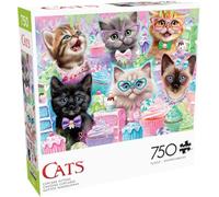 Buffalo Games - Sheena Pike - Cupcake Kittens - 750 Piece Jigsaw Puzzle for Adults -Challenging Puzzle Perfect for Game Nights - Finished Size is 24.00 x 18.00