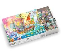 Buffalo Games – Puzzle 1000 pièces Silver Select Crystal Dreamship Harbor – pour adultes