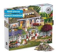 Buffalo Games - Silver Select - Charles Wysocki - Charles Wysocki - Love - Puzzle de 1000 pièces pour adultes - Puzzle stimulant parfait pour une soirée de jeu - Taille finie : 68 x 50 cm