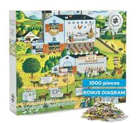 Buffalo Games - Silver Select - Charles Wysocki - Sunny Side Up - Puzzle de 1000 pièces pour Adultes - Puzzle Stimulant Parfait pour Les soirées de Jeu - Taille finie : 68 x 50 cm