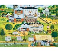 Buffalo Games - Silver Select - Charles Wysocki - Sunny Side Up - Puzzle de 1000 pièces pour Adultes - Puzzle Stimulant Parfait pour Les soirées de Jeu - Taille finie : 68 x 50 cm