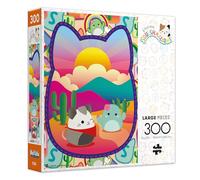 Buffalo Games Squishmallows : Desert Adventure - Puzzle de 300 pièces surdimensionnées - Formes plus grandes - Idéal pour les adultes, les personnes âgées, la famille, les enfants, facile à prendre en