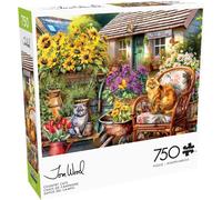 Buffalo Games - Tom Wood - Country Cats - Puzzle 750 pices pour adultes - Puzzle stimulant parfait pour les soires de jeux - La taille finie es
