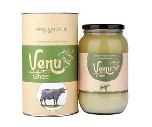 Buffalo Ghee | Méthode védique Bilona | Bocal en verre (1 litre)