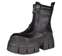 Buffalo GOSPHER 1622350 Bottines élégantes pour femme Fermeture éclair Vegan Noir Taille 39 EU, Noir , 39 EU