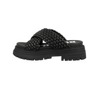 Buffalo Lennox Cross Pantolette Sandales Mules Pantoufles Femme Crème