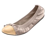 Buffalo London 210-2203 SILK PATENT CREAM 13 113236, Ballerines femme