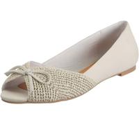 Buffalo London 210-5228 Nubuck Raffia White 09 117221, Ballerines Femme - Blanc-TR-SW27, 40 EU