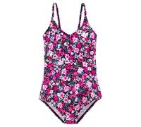BUFFALO Maillot de bain rose néon / rose clair / noir / blanc, Taille 122-128